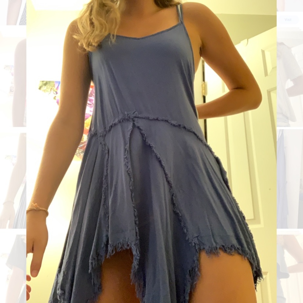 Free people dark blue sun dress